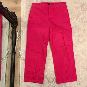 J. Crew Bright Pink Chinos